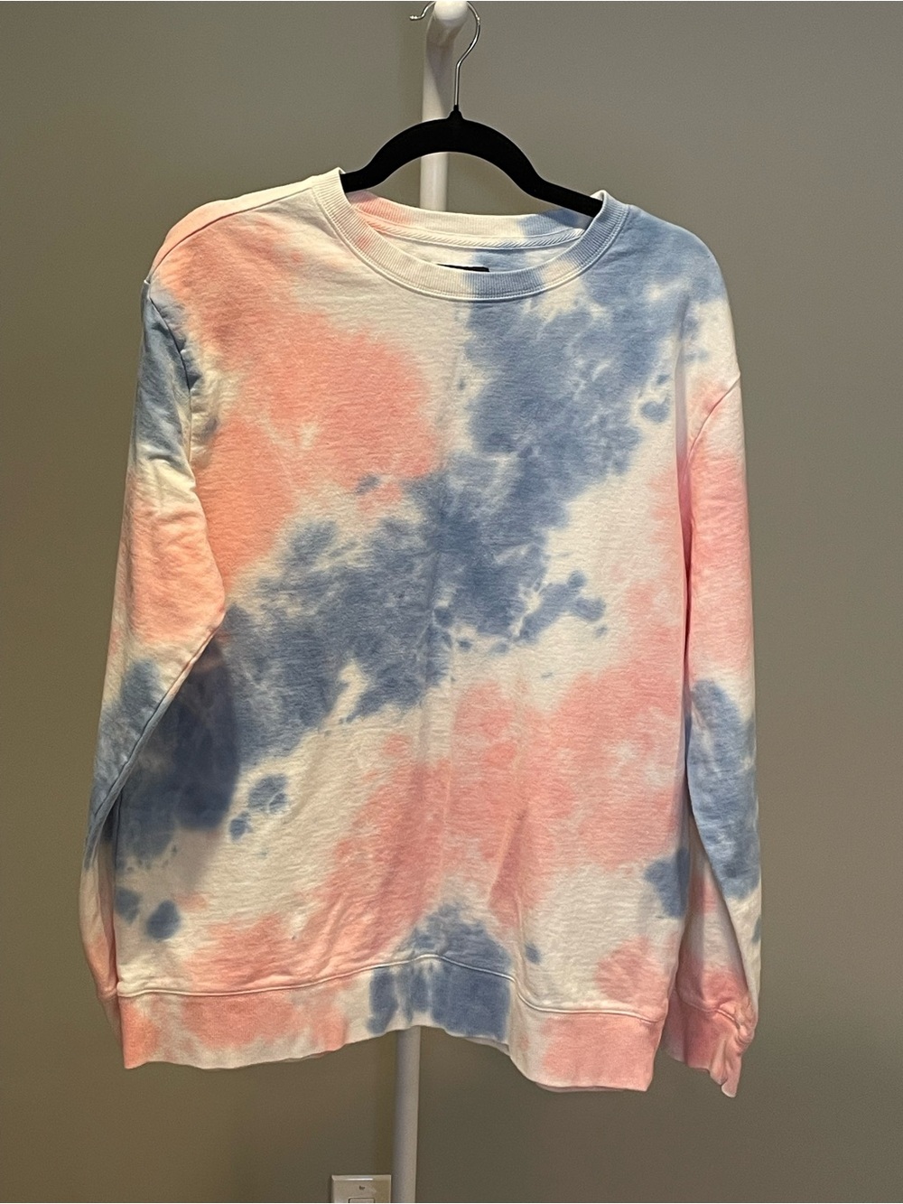 Original Use Pastel Tie-Dye Crewneck Sweatshirt - Pink & Blue